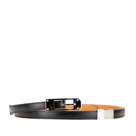Hermès Kelly Ardion Double-Wrap Belt, Size M, Black/Brown Box Calf Leather, W... - Picture 1 of 8